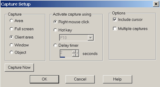 Рис. 32.
Настройка параметров создания скриншотов