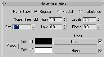 Рис. 46. Параметры настройки свитка Noise Parameters