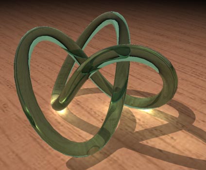 Рис. 13. Визуализация в Mental Ray (эффект каустики включен)