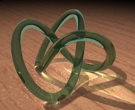 Рис. 19. Окончательный результат визуализации в Mental Ray (эффект каустики включен)