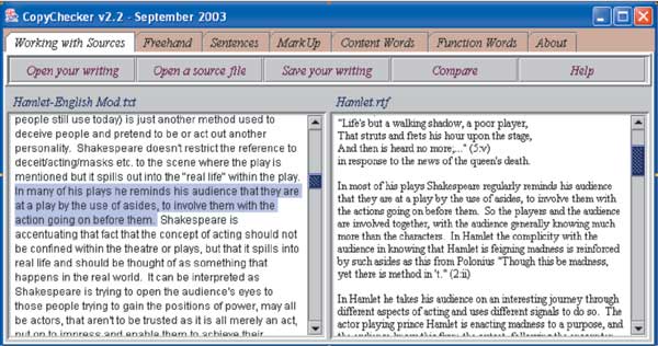Рис. 6. Интерфейс CopyChecker