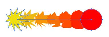 Рис. 10. Результат blend-связывания звезды и круга