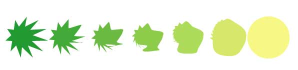 Рис. 11. Внешний вид связанных объектов после их перемещения, перекрашивания и масштабирования