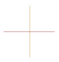 Рис. 14. Исходное изображение в виде перпендикулярных отрезков