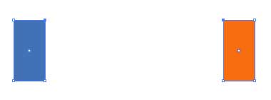 Рис. 2. Связываемые точки выделены инструментом Direct Selection