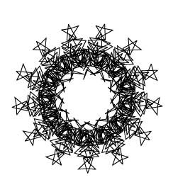 Рис. 20. Внешний вид сложных узоров, полученных на основе вложенных друг в друга звезд, трансформированных эффектом ZigZag