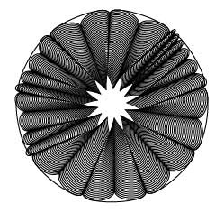 Рис. 26. Внешний вид сложных узоров, полученных на основе многоугольника и звезды