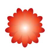 Рис. 38. Махровый цветок, полученный с помощью операции Blend