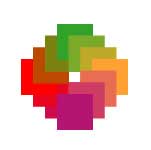 Рис. 46. Внешний вид квадратов, связанных инструментом Blend