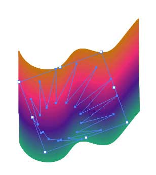 Рис. 53. Векторный объект поверх градиентной заливки