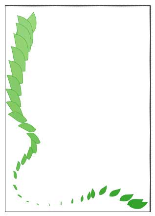 Рис. 70. Окончательный вид криволинейной траектории с blend-объектами