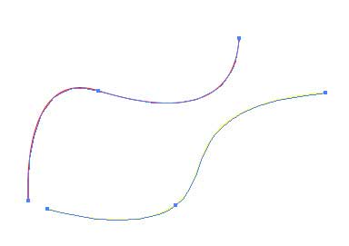 Рис. 73. Исходное изображение двух кривых