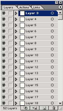 Рис. 77. Окно Layers после перемещения созданных слоев