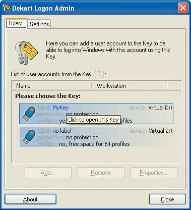 Dekart Logon