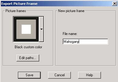 Рис. 46. Сохранение рамки