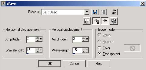 Рис. 50. Пример настройки эффекта Wave
