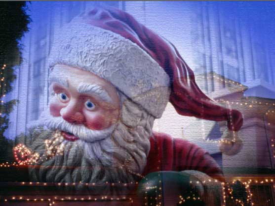 Рис. 68. Окончательный внешний вид изображения с обрамлением на основе маски, прозрачные пикселы которой заполнены фоном с другой фотографии