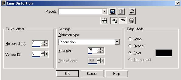 Рис. 70. Пример настройки эффекта Distortion Effects