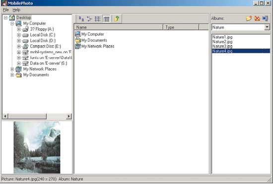 Рис. 16. Средство для подготовки данных для Pocket Mobile Photo 1.05