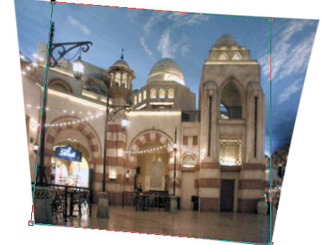 Рис. 16. Настройка трапецеидальной коррекции перспективы