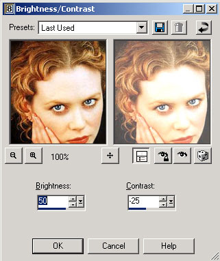 Рис. 80. Настройка параметров Brightness/Contrast