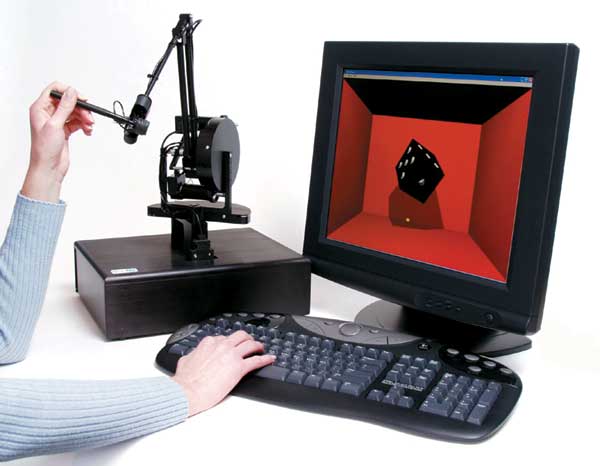 Манипулятор PHANTOM Premium 1.5 предназначен для приложений, требующих больших перемещений руки. Модель предоставляет рабочее пространство размером 19,1Ѕ26,7Ѕ38,1 см