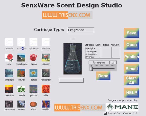 Процесс смешивания ингредиентов запаха