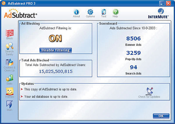 AdSubtract 3.0 — наиболее продвинутое средство борьбы со всеми видами рекламы