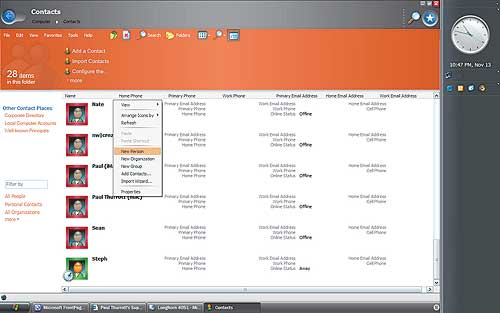 Библиотека контактов Contacts Library