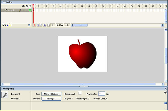 Контур с радиальной заливкой