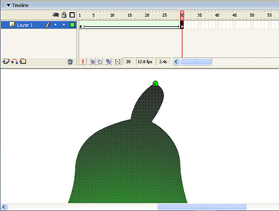 В последнем кадре установите точку, в которую должен переходить хинт