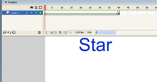 Первый кадр автоматической анимации формоизменения