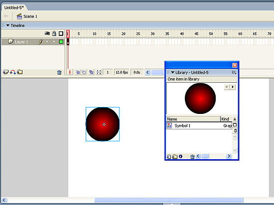 Процесс создания экземпляра символа