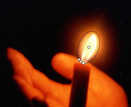 Изменение параметров радиальной заливки