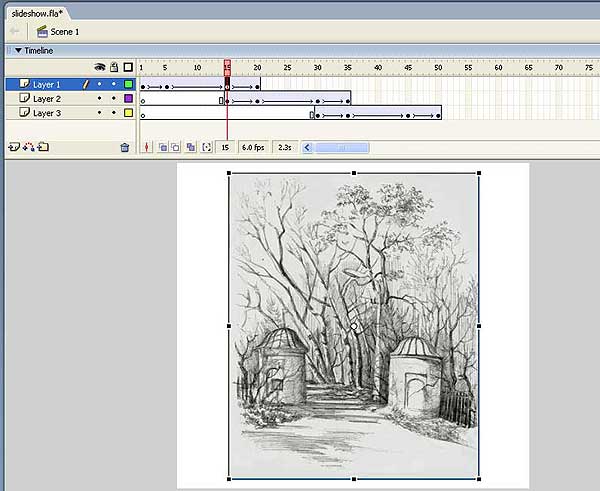 Пример слайд-шоу с плавной сменой кадров