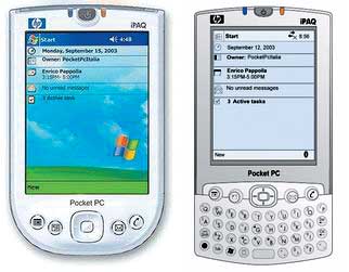 Рис. 12. Карманные ПК серии HP iPAQ 4155 и 4355