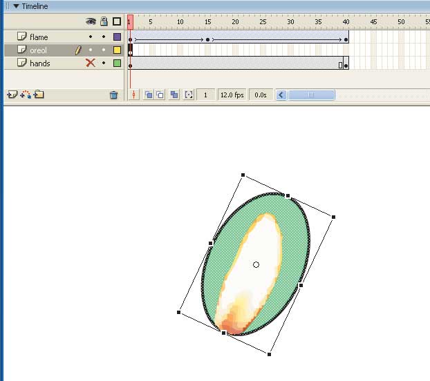 Рис. 15. Процесс создания ореола
