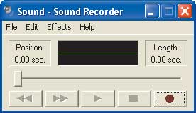 Рис. 8. Панель Sound Recorder