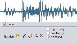 Рис. 1. С помощью FlashСast можно добавлять голосовое сопровождение