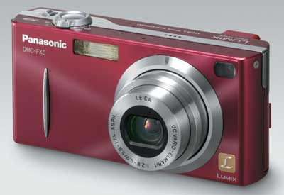 Lumix DMC-FX5GC — компактная камера, оснащенная оптическим стабилизатором изображения MEGA O.I.S.
