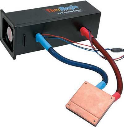 Рис. 6. Система жидкостного охлаждения процессора TherMagic CPU Cooling System