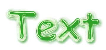 Рис. 53. Окончательный внешний вид текста, закрашенного кистью