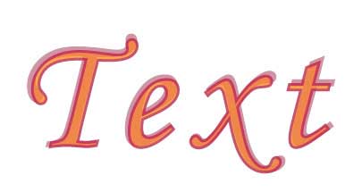 Рис. 65. Вариант текста с обводкой и режимом смешивания Screen