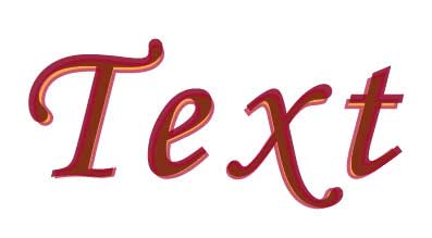 Рис. 66. Вариант текста с обводкой и режимом смешивания Luminosity