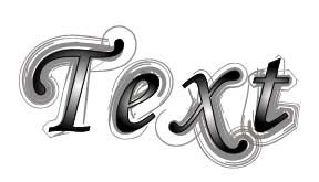 Рис. 70. Внешний вид текста с обводкой кистью Dry Lnk