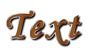 Рис. 74. Внешний вид текста с градиентной окантовкой и тенью