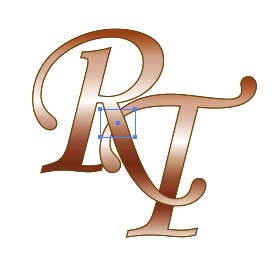 Рис. 88. Появление прямоугольника в месте пересечения букв
