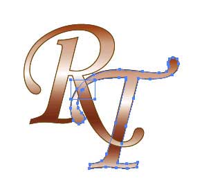 Рис. 90. Выделение прямоугольника и второй буквы
