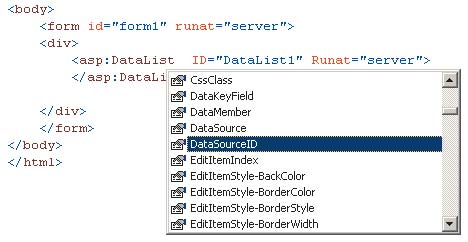 Рис. 3. Поддержка IntelliSense в редакторе