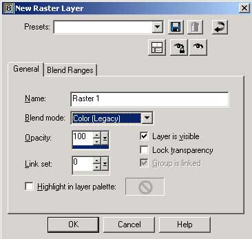 Рис. 32. Создание нового слоя с режимом смешивания Color (Legacy)